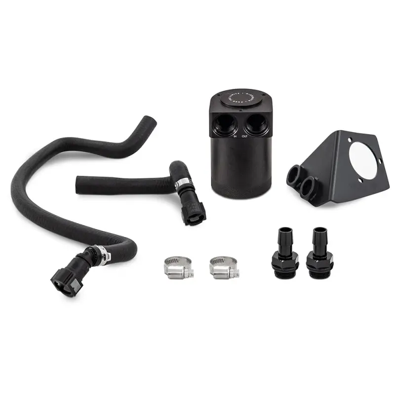 Mishimoto MISMMBCC-C8-20P 2020+ Chevrolet Corvette C8 Baffled Oil Catch Can Kit (PCV Side) - Black