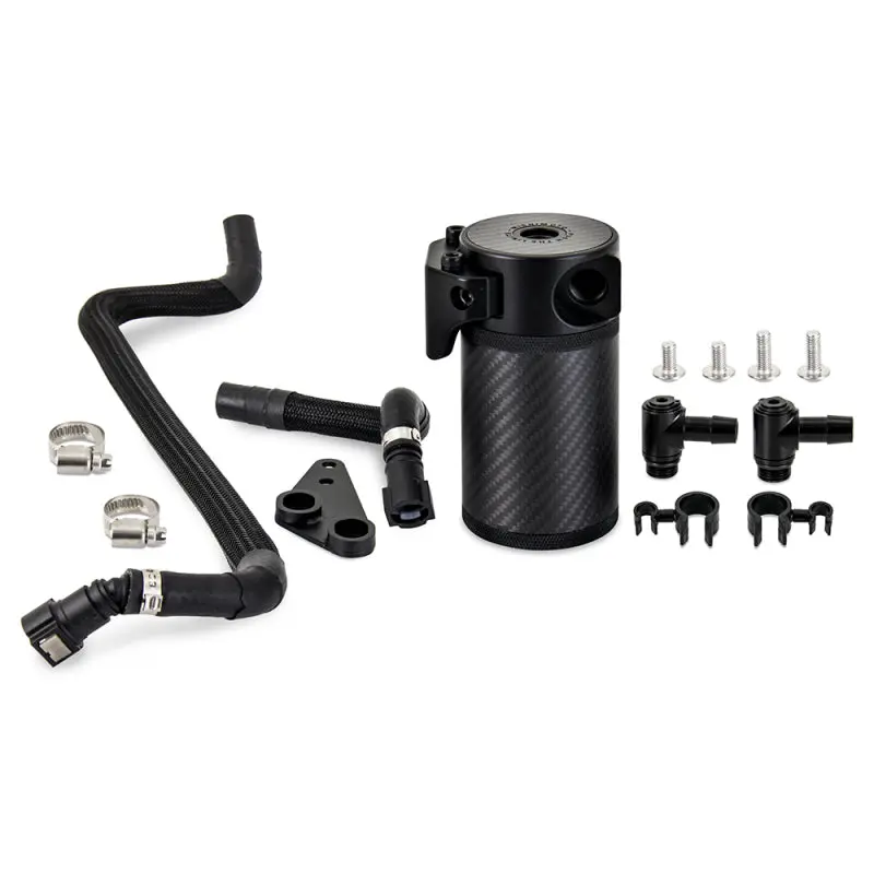 Mishimoto MISMMBCC-C8-20PCF 2020+ Chevrolet Corvette C8 Baffled Oil Catch Can Kit (PCV Side) - Carbon Fiber