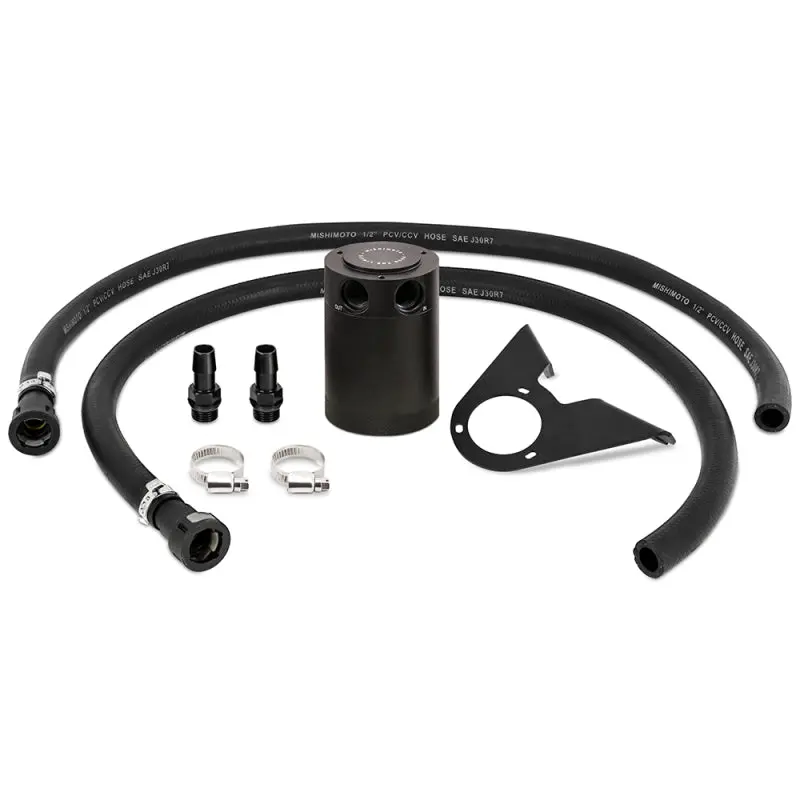 Mishimoto MISMMBCC-BR23-21P 2021+ Ford Bronco 2.3L Baffled Oil Catch Can - PCV Side - Black