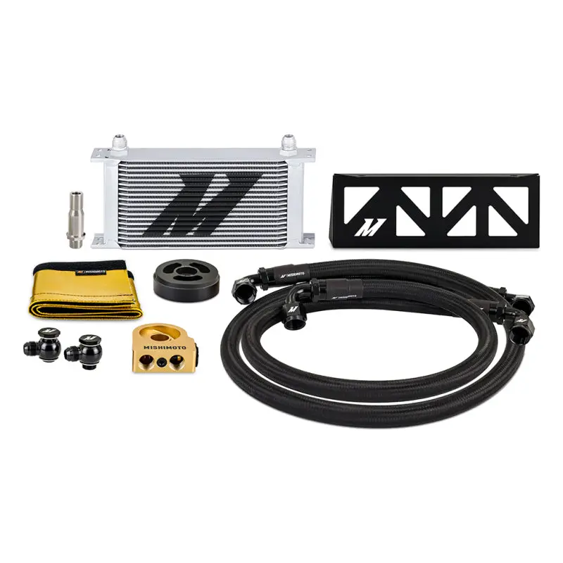 Mishimoto MISMMOC-BRZ-22TSL 22+ Subaru BRZ/Toyota GR86 Oil Cooler Kit Thermostatic - Silver