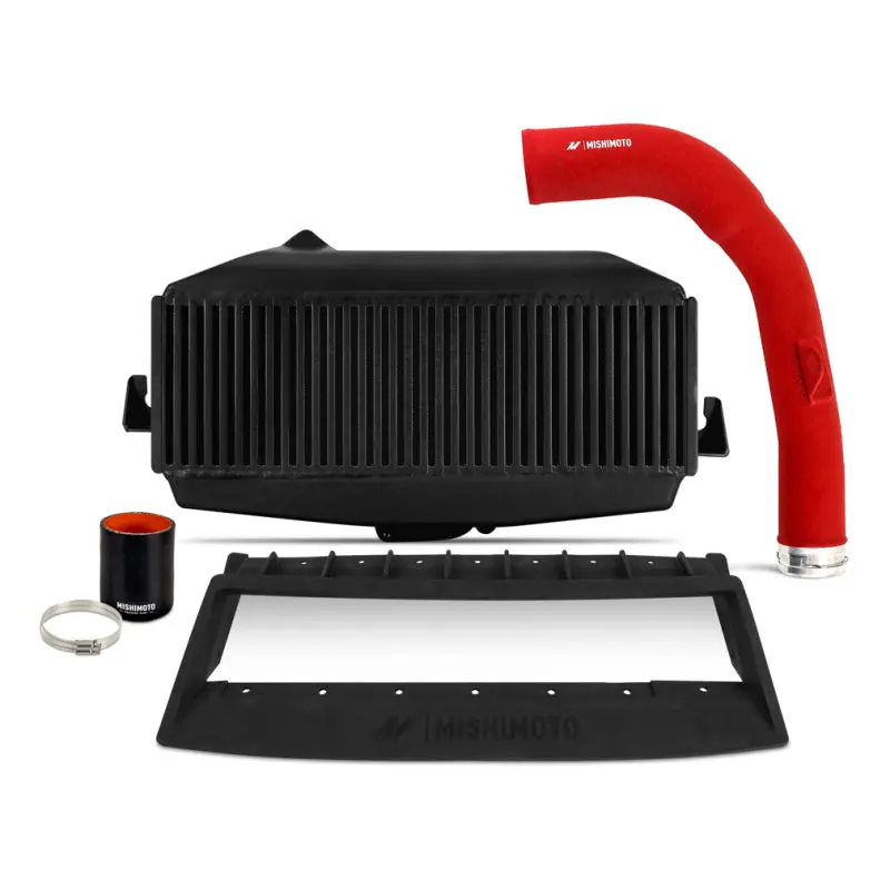 Mishimoto MISMMTMIC-WRX-22KBKRD 22+ WRX TMIC Kit Black Core Red Pipes