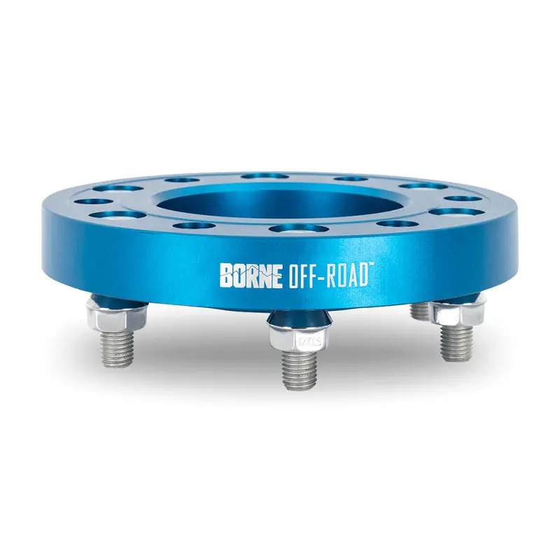 Mishimoto MISBNWS-005-250BL Borne Off-Road Wheel Spacers - 6x139.7 - 78.1 - 25mm - M14x1.5 - Blue №4