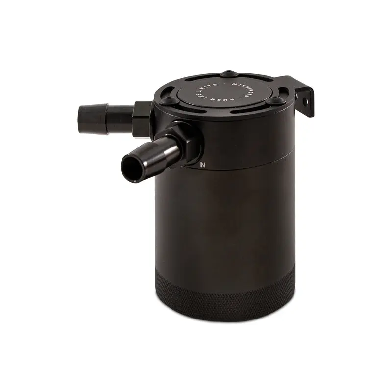 Mishimoto MISMMBCC-CBTWO-BK Compact Baffled Oil Catch Can - 2-Port №1