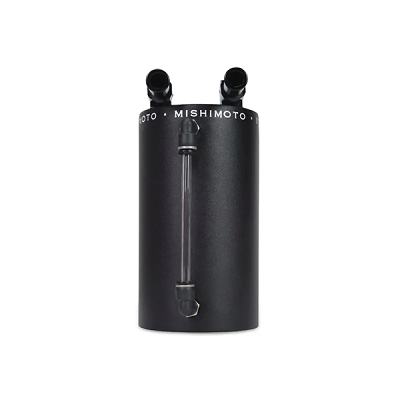 Mishimoto MISMMOCC-LAWBK Large Aluminum Oil Catch Can - Wrinkle Black №3