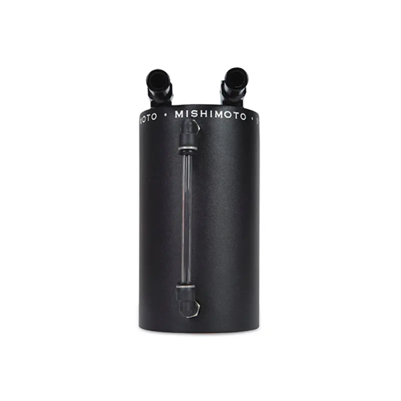 Mishimoto MISMMOCC-LAWBK Large Aluminum Oil Catch Can - Wrinkle Black №4