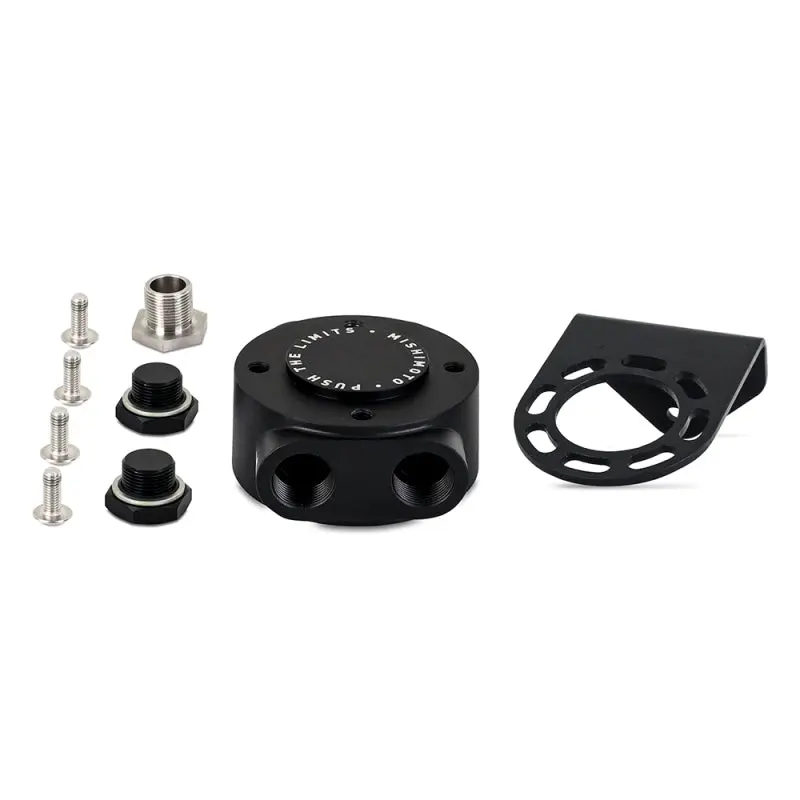 Mishimoto MISMMOC-RFH-M20BK M20 X 1.5 - Remote Oil Filter Mount - Black №1