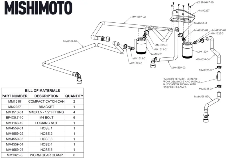 Mishimoto MMBCC-F27T-18SBE 18+ Ford F-150 2.7L EcoBoost Baffled Oil Catch Can Kit - Clear №5