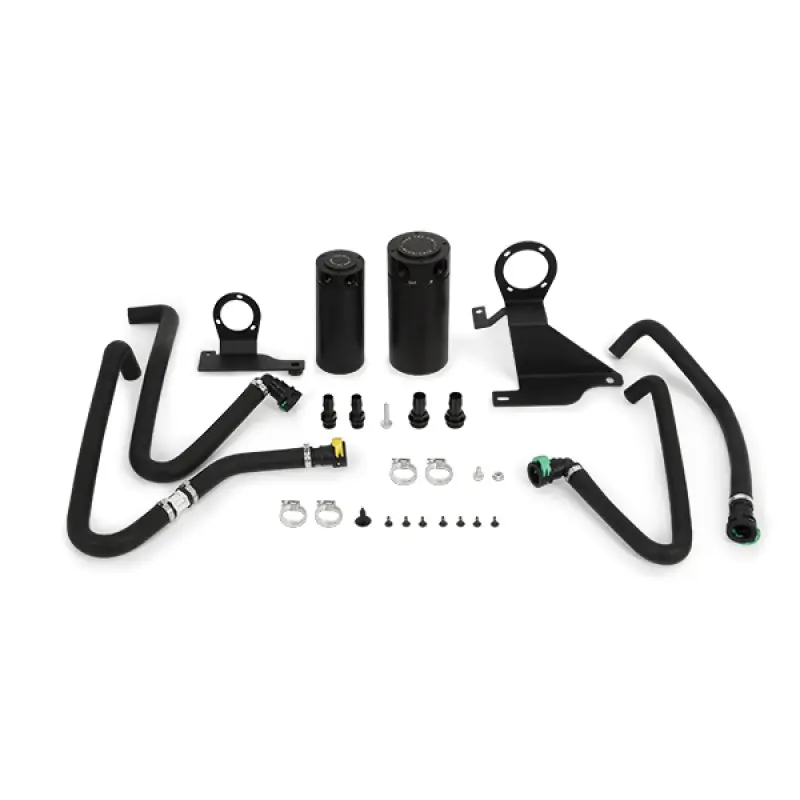 Mishimoto MMBCC-F35T-11SBE 11-14 Ford F-150 EcoBoost 3.5L Baffled Oil Catch Can Kit - Black