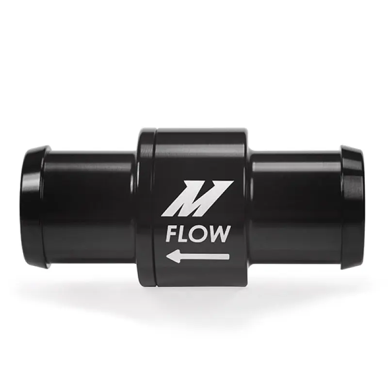 Mishimoto MISMMFT-CHKVLV-34 One-Way Check Valve 3/4in Aluminum Fitting - Black