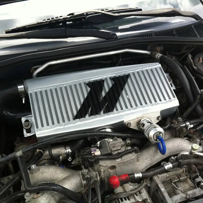 Mishimoto MISMMTMIC-WRX-01SLBK Subaru 02-07 WRX/04-07 STi Top-Mount Intercooler Kit - Powder Coated Silver & Black Hoses №6