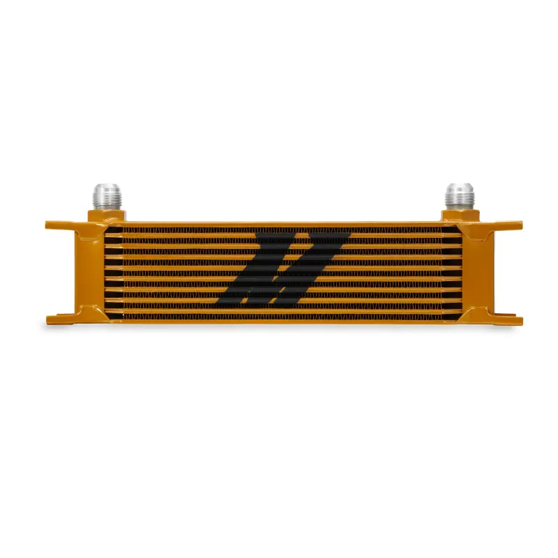 Mishimoto MISMMOC-10G Universal 10 Row Oil Cooler - Gold