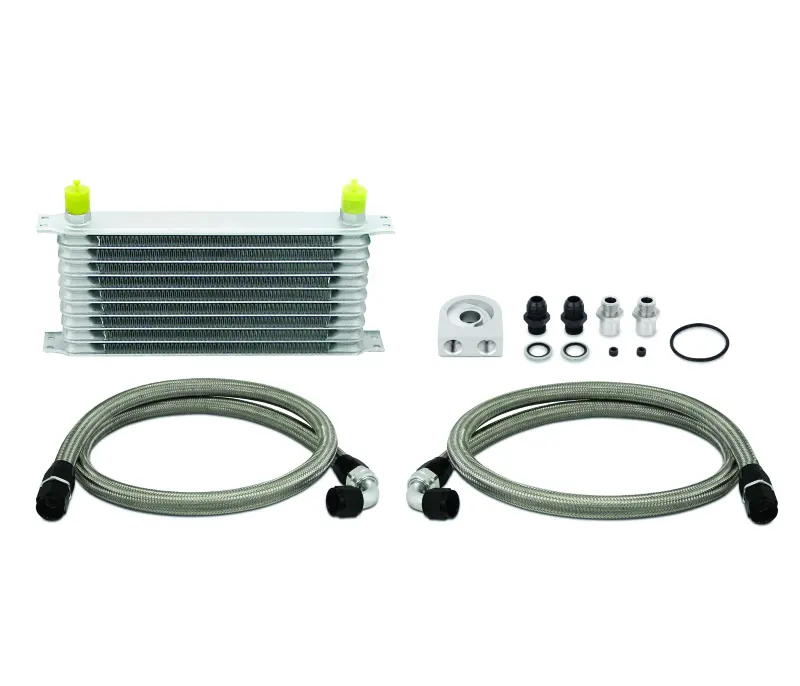 Mishimoto MISMMOC-U Universal 10 Row Oil Cooler Kit (Metal Braided Lines)