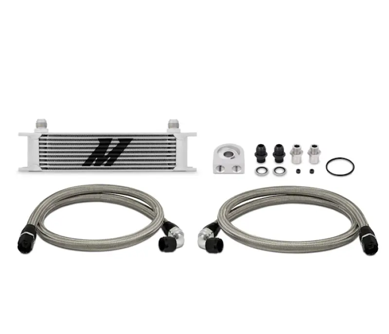 Mishimoto MISMMOC-U Universal 10 Row Oil Cooler Kit (Metal Braided Lines) №2