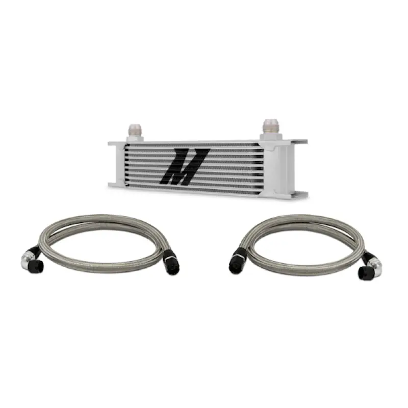 Mishimoto MISMMOC-U Universal 10 Row Oil Cooler Kit (Metal Braided Lines) №22