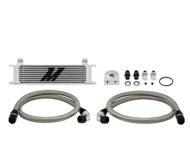 Mishimoto MISMMOC-U Universal 10 Row Oil Cooler Kit (Metal Braided Lines) №3