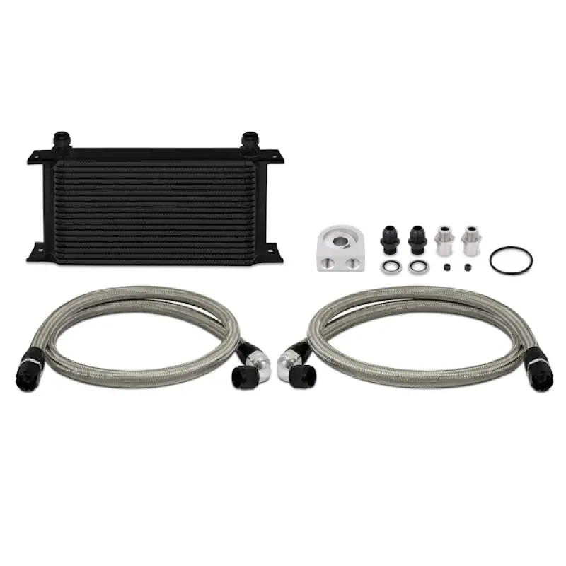 Mishimoto MISMMOC-ULBK Universal 19 Row Oil Cooler Kit - Black №1