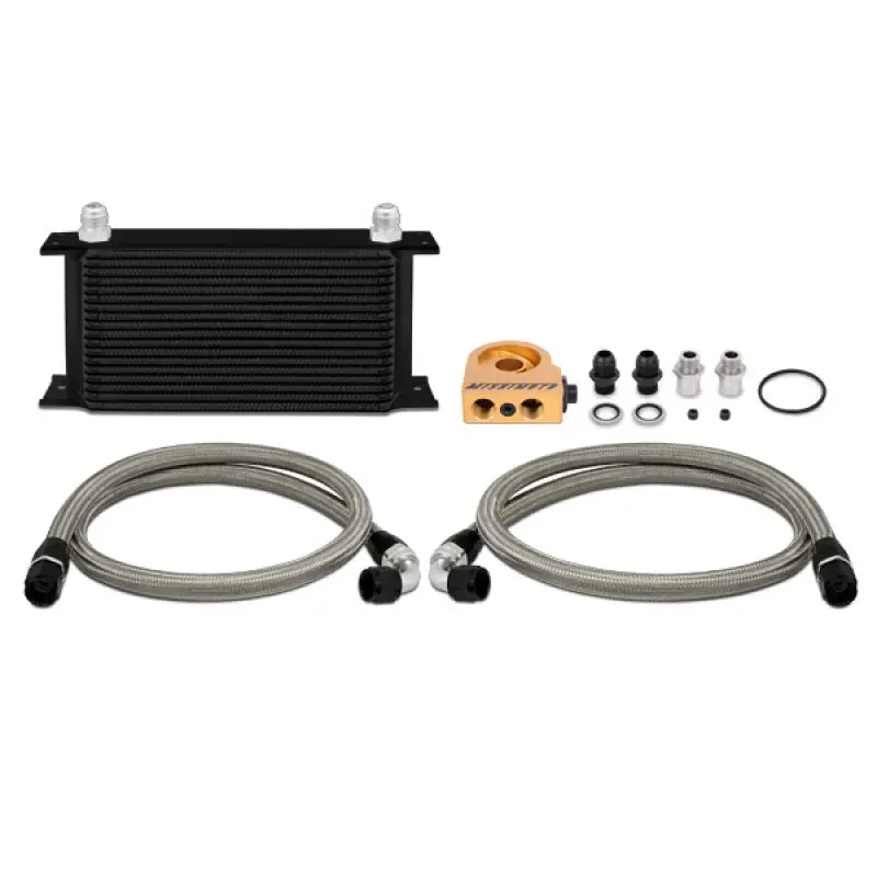 Mishimoto MISMMOC-ULTBK Universal 19 RowThermostatic Oil Cooler Kit - Black №1