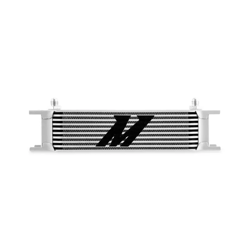 Mishimoto MISMMOC-10-6SL Universal -6AN 10 Row Oil Cooler - Silver