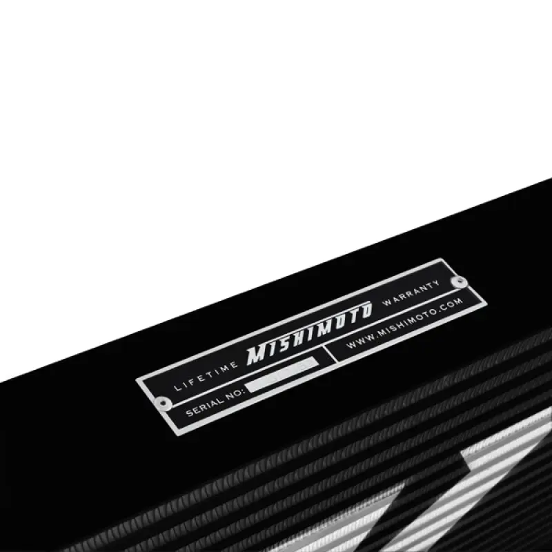 Mishimoto MISMMINT-URB Universal Black R Line Intercooler Overall Size: 31x12x4 Core Size: 24x12x4 Inlet / Outlet №8