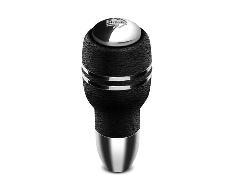 MOMO MOMAUTOBK1 Automatico Shift Knob - Black Leather, Chrome Insert