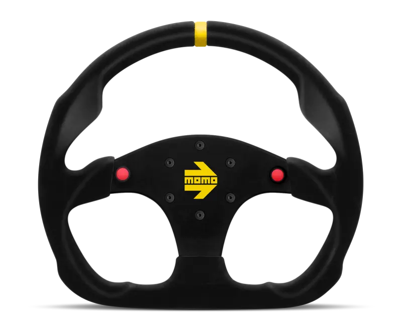 MOMO MOMR1960/32SHB MOD30 Buttons Steering Wheel 320 Mm - Black Suede/Black Spokes/1 Stripe