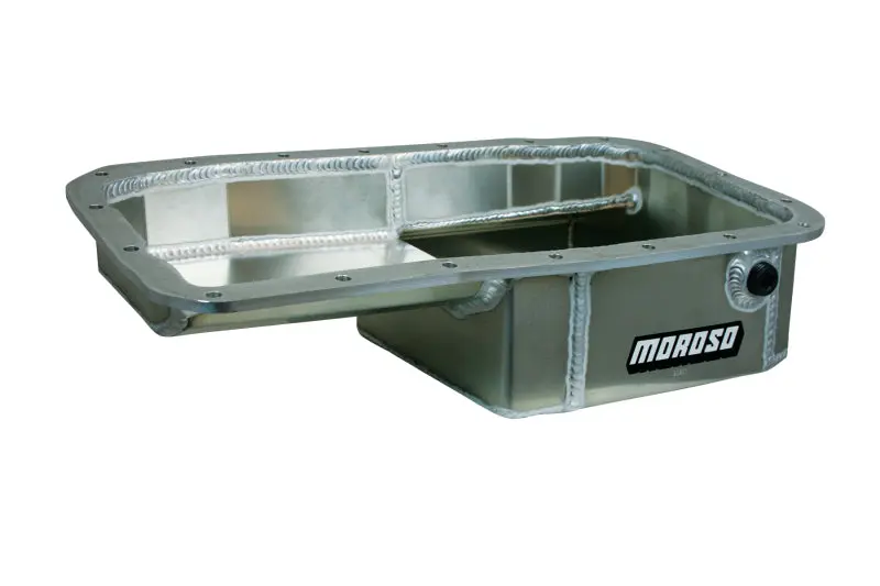 Moroso MOR20901 Acura/Honda 1.6L B16A3 Kicked Out Drag Race Baffled 5qt 5-5/8in Aluminum Oil Pan