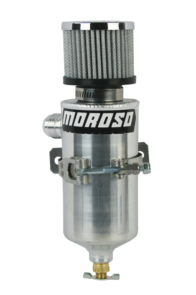 Moroso MOR85465 Breather Tank/Catch Can -12An Male Fitting - Aluminum №1