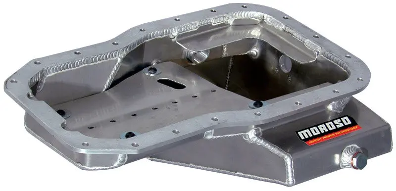 Moroso MOR20935 Toyota 3SGT 2.0L Turbo/5SFE Non Turbo Road Race Baffled Wet Sump 6.25qt 7-9/16in Alum Oil Pan