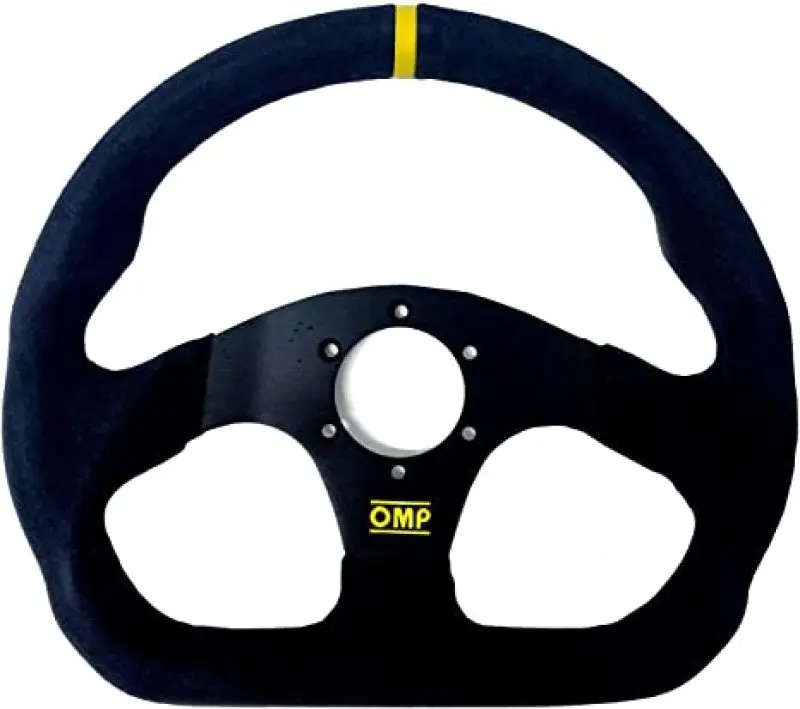 OMP OMPOD0-1990-071 Superquadro Steering Wheel - Small Spokes - Suede (Black) №1