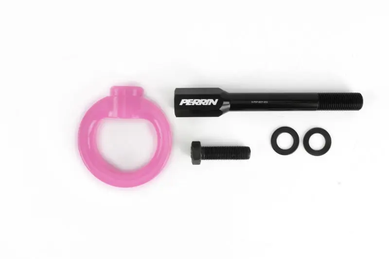 Perrin PERPSP-BDY-230HP 02-07 Subaru WRX/STI Tow Hook Kit (Front) - Hyper Pink