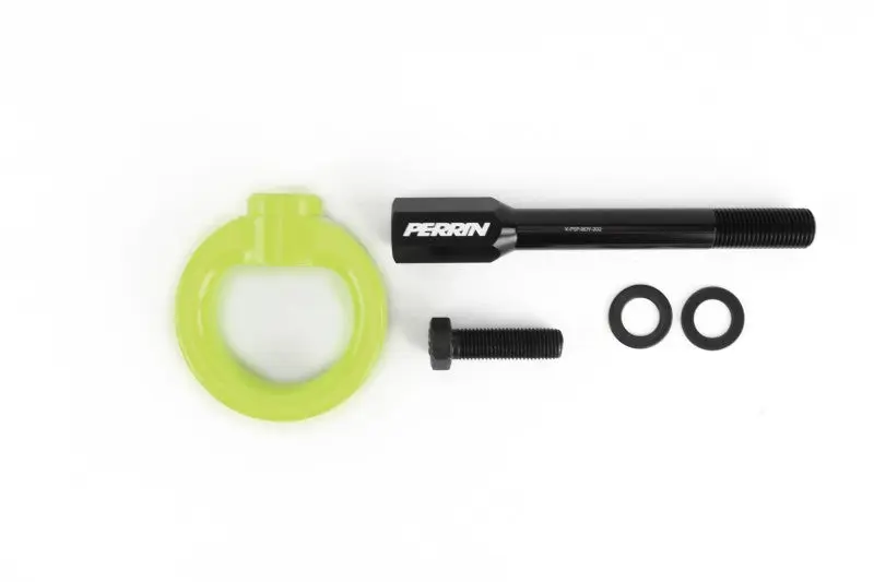 Perrin PERPSP-BDY-230NY 02-07 Subaru WRX/STI Tow Hook Kit (Front) - Neon Yellow №3