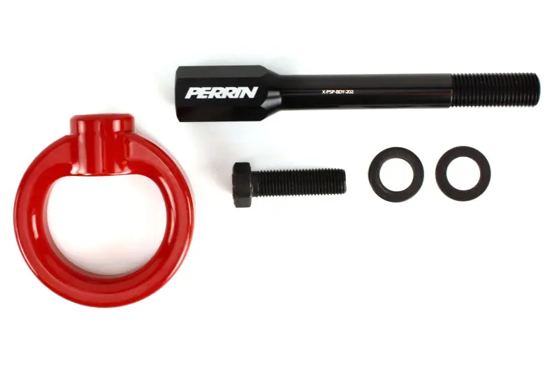 Perrin PERPSP-BDY-230RD 02-07 Subaru WRX/STI Tow Hook Kit (Front) - Red №2