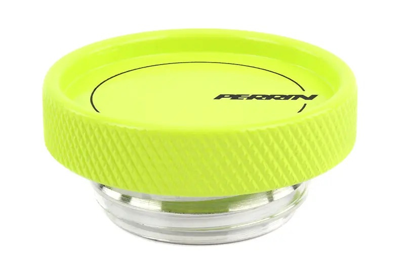 Perrin PERPSP-ENG-711NY 02-21 Subaru WRX / 2022 BRZ & GR86 / 04-21 STI / 00-18 Forester XT Oil Fill Cap - Neon Yellow №2