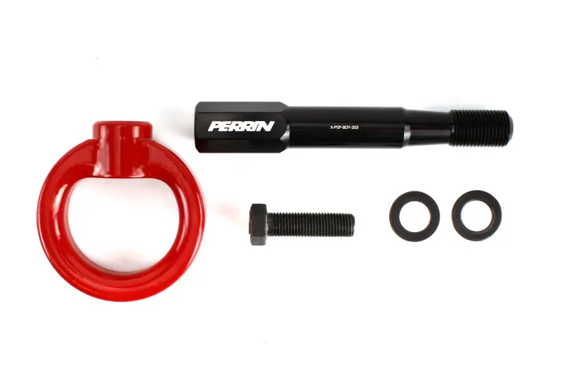 Perrin PERPSP-BDY-232RD 15-17 Subaru WRX/STI Tow Hook Kit (Front) - Red №4