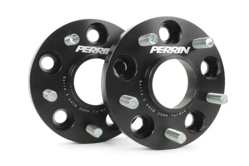 Perrin PERPHP-WHL-020BK 17-18 Honda Civic Si 64.1mm Hub 5x114.3 20mm Wheel Spacers (One Pair) №1