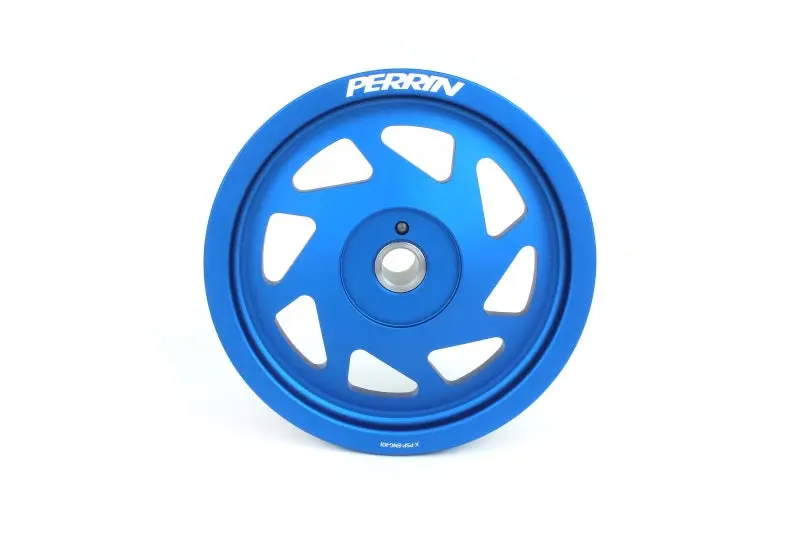 Perrin PERPSP-ENG-104BL 19-21 Subaru WRX / 16-18 Forester Lightweight Crank Pulley (FA/FB Engines W/Large Hub) - Blue