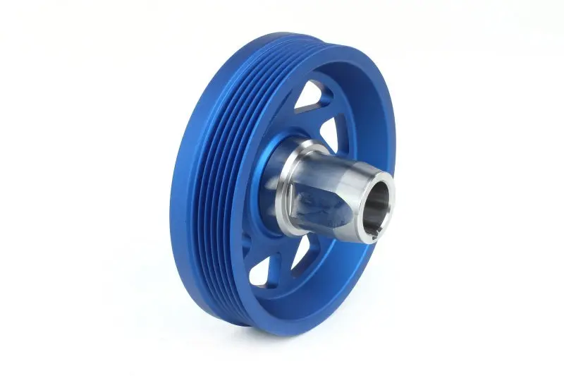 Perrin PERPSP-ENG-104BL 19-21 Subaru WRX / 16-18 Forester Lightweight Crank Pulley (FA/FB Engines W/Large Hub) - Blue №4