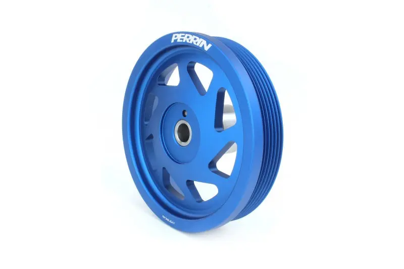 Perrin PERPSP-ENG-104BL 19-21 Subaru WRX / 16-18 Forester Lightweight Crank Pulley (FA/FB Engines W/Large Hub) - Blue №5