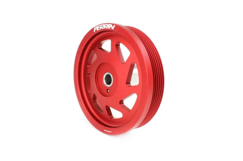 Perrin PERPSP-ENG-104RD 19-21 Subaru WRX / 16-18 Forester Lightweight Crank Pulley (FA/FB Engines W/Large Hub) - Red №1