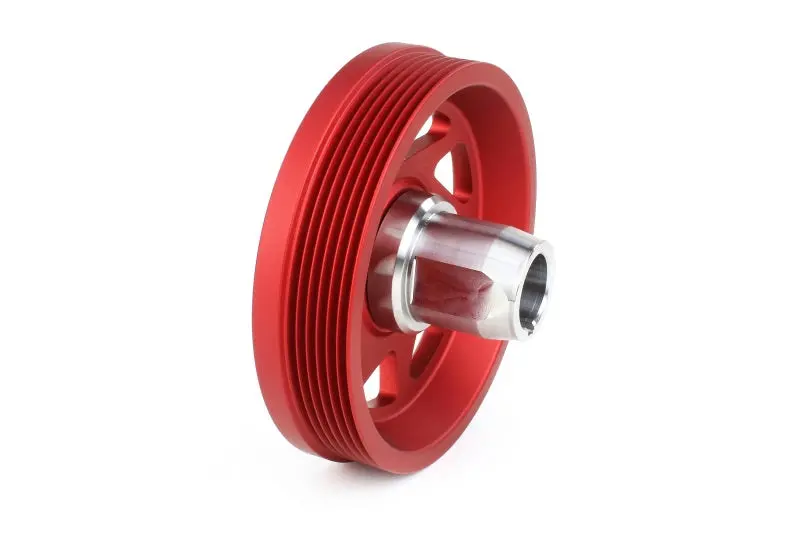 Perrin PERPSP-ENG-104RD 19-21 Subaru WRX / 16-18 Forester Lightweight Crank Pulley (FA/FB Engines W/Large Hub) - Red №3