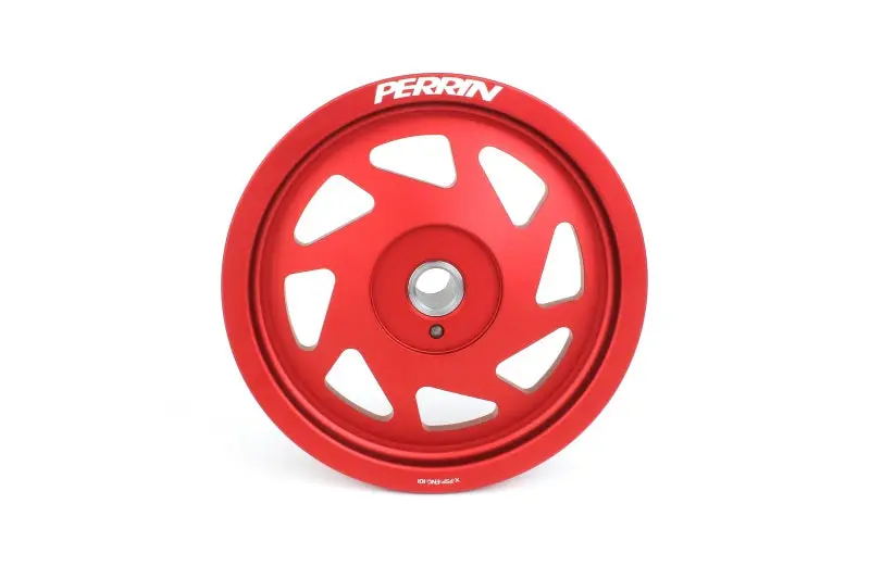 Perrin PERPSP-ENG-104RD 19-21 Subaru WRX / 16-18 Forester Lightweight Crank Pulley (FA/FB Engines W/Large Hub) - Red №5