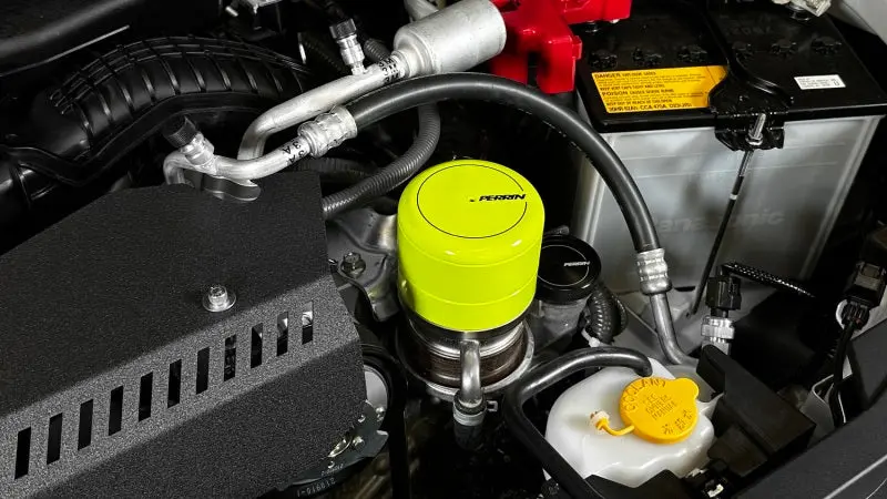 Perrin PERPSP-ENG-716NY 2015+ Subaru WRX/STI Oil Filter Cover - Neon Yellow