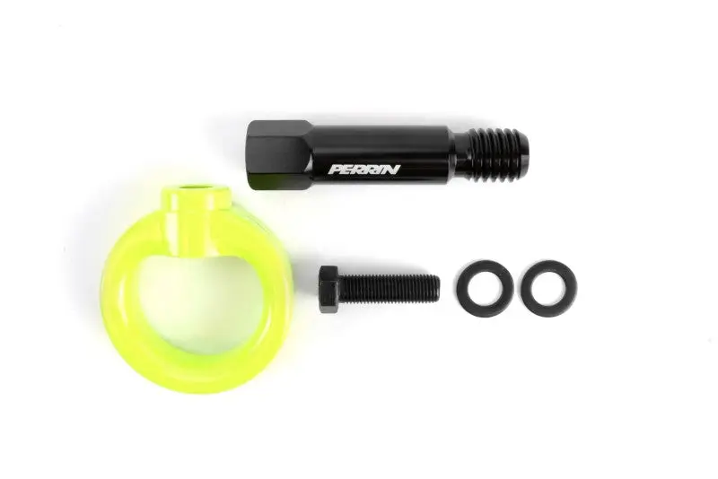 Perrin PERPTP-BDY-230NY 2020 Toyota Supra Tow Hook Kit (Front) - Neon Yellow №5