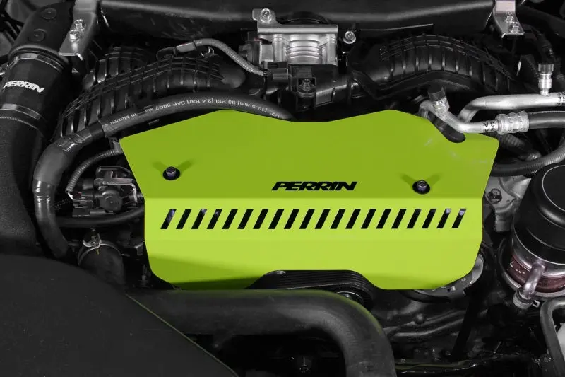 Perrin PERPSP-ENG-153NY 2022+ Subaru WRX Pulley Cover - Neon Yellow №2