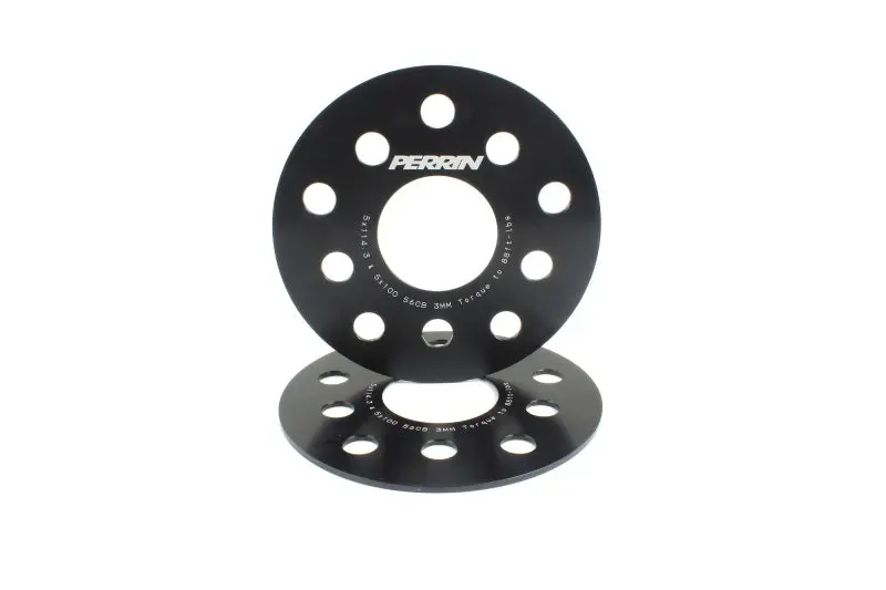 Perrin PERPSP-WHL-103BK Subaru 5x114.3/5x100 3mm Slip-On Wheel Spacers - W/ 56mm Hubs (No Studs) №3