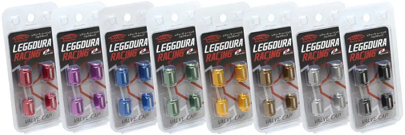 Project Kics PJKWCKIVU Leggdura Racing Valve Cap Set Blue