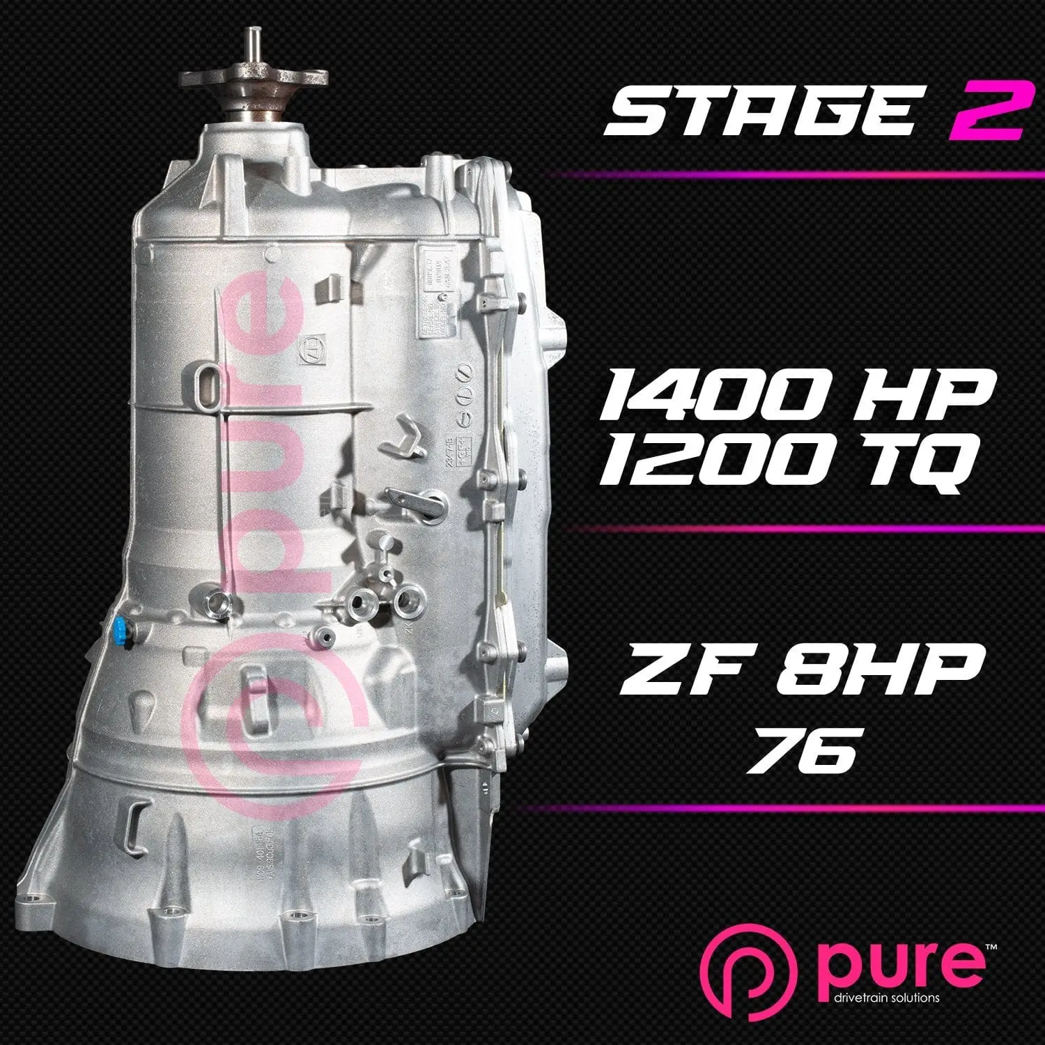 Pure Drivetrain Solutions ZF8HP76 Stage 2 G80 M3/M4 Transmission Rebuild - Please provide core / No transfer case upgrade