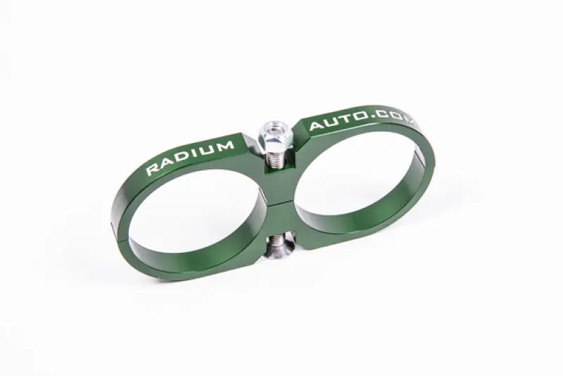 Radium RAD20-0122 Engineering 2-Piece Fuel Pump Clamp For Bosch 044 - Green W/ Logo