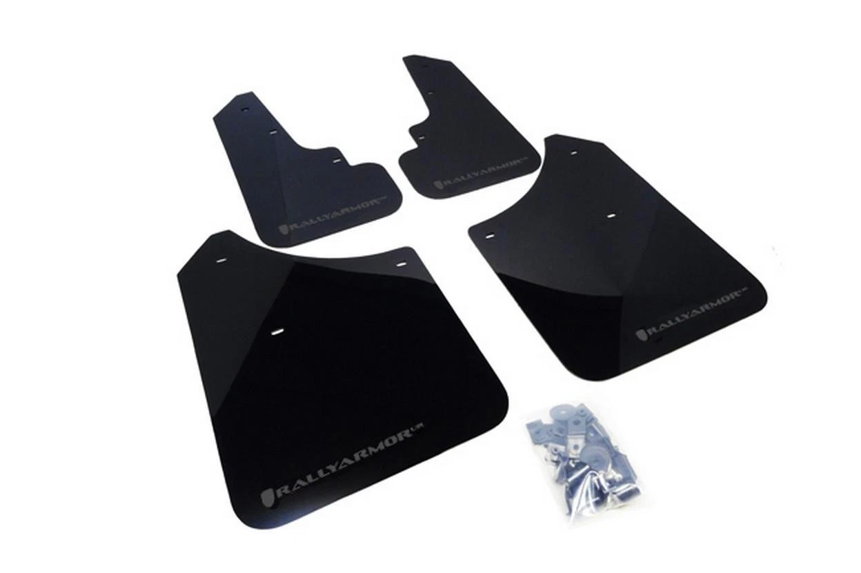 Rally Armor MF5-UR-BLK/GRY 2003-08 Subaru Forester Black UR Mud Flap Grey Logo Rally Armor MF5-UR-BLK/GRY 2003-08 Subaru Forester Black UR Mud Flap Grey Logo