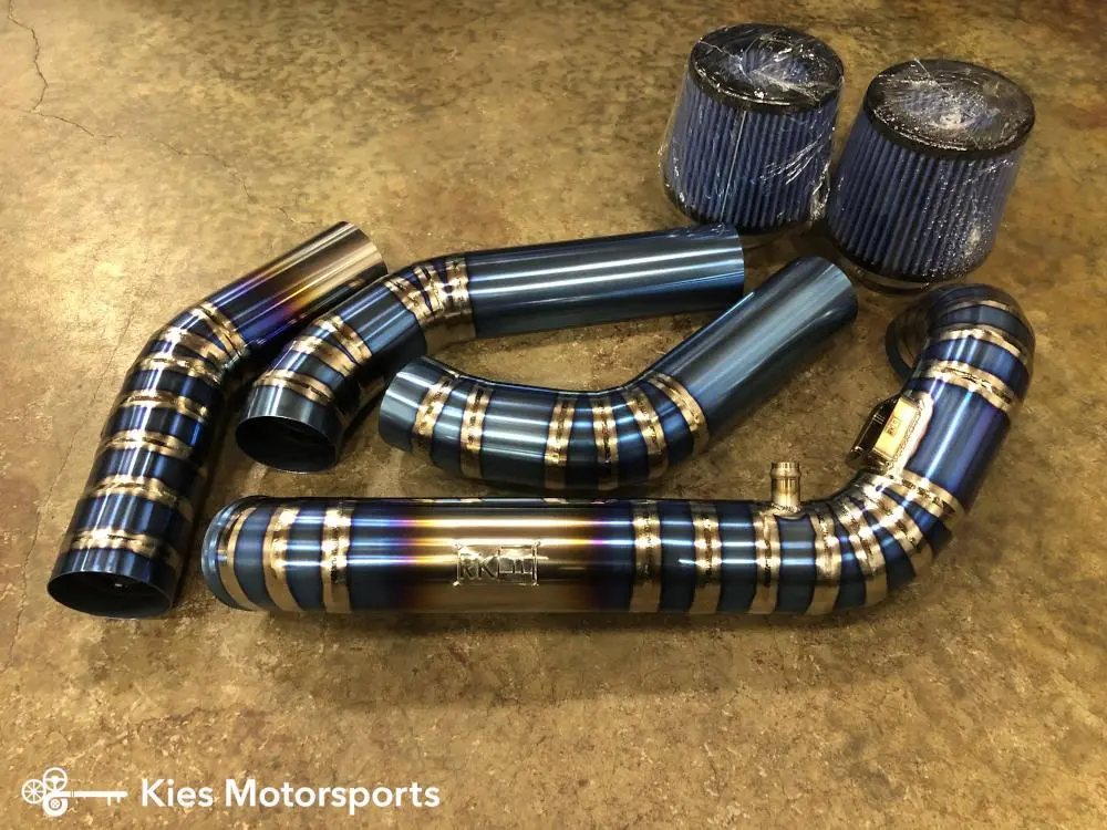 RK Titanium BMW F80 / F82 (M3 / M4) Front Mount Intake V2 - Blue / Frostbite №5